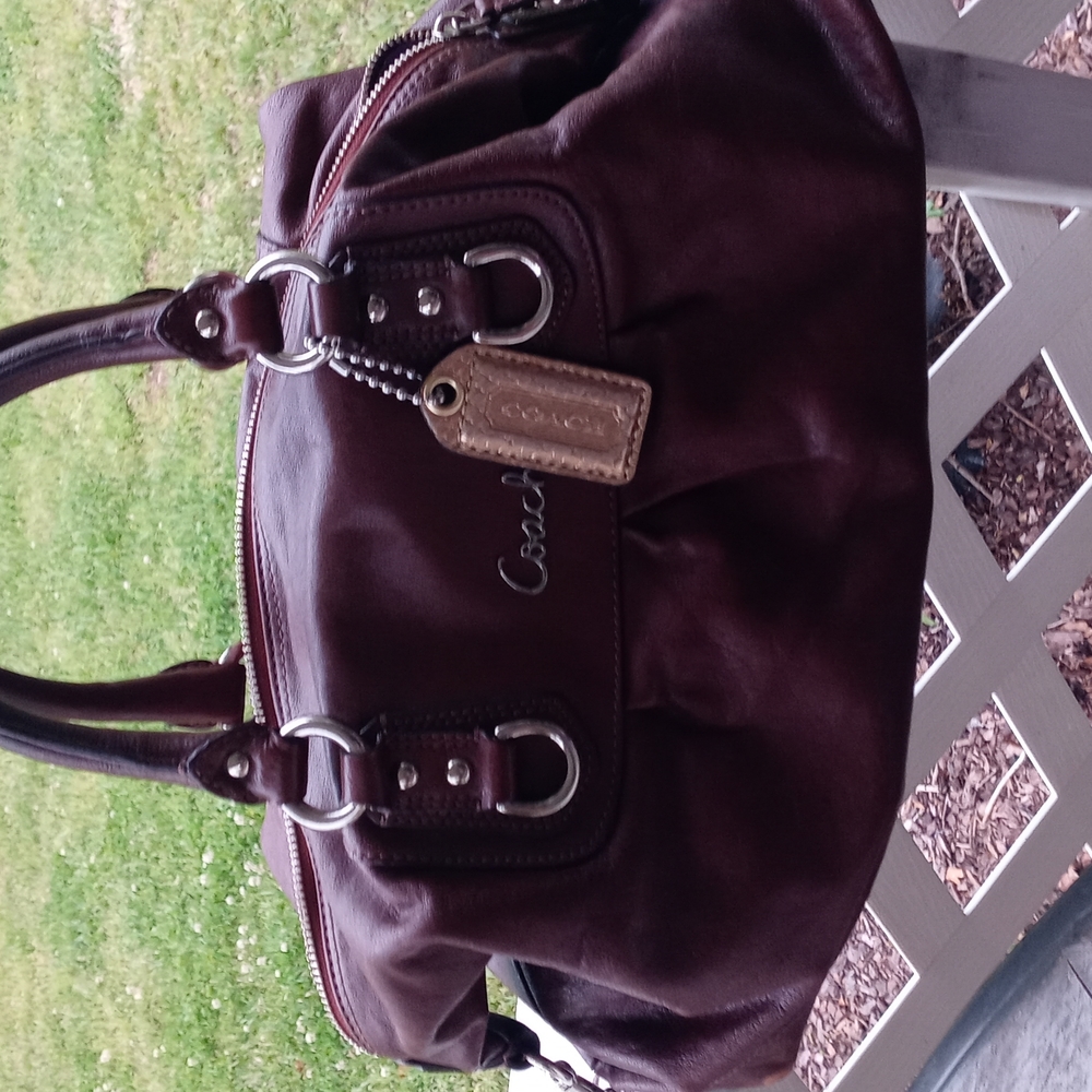 COACH BROWN LEATHER BAG
